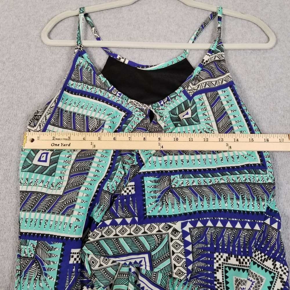 The Vanity Room Romper Womens S Small Geometric Tribal Boho Sleeveless Summer - Picture 8 of 11
